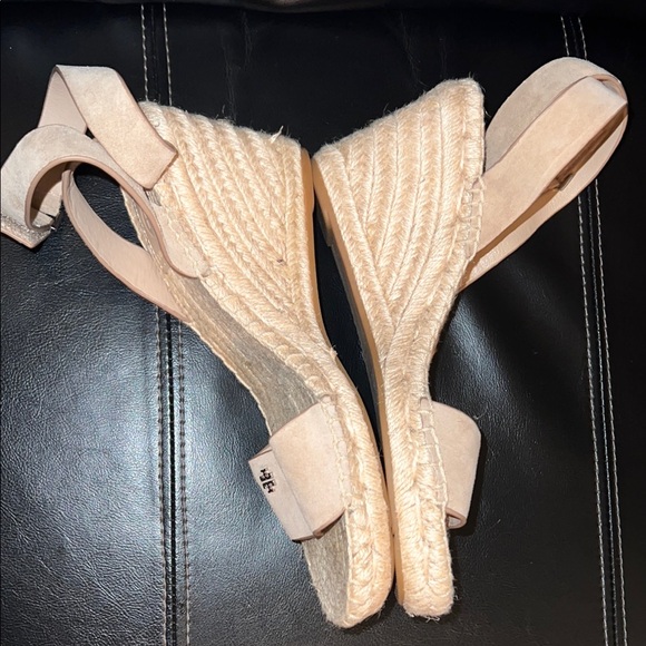 Tory Burch Tan Suede Espadrille Wedges - Picture 3 of 7